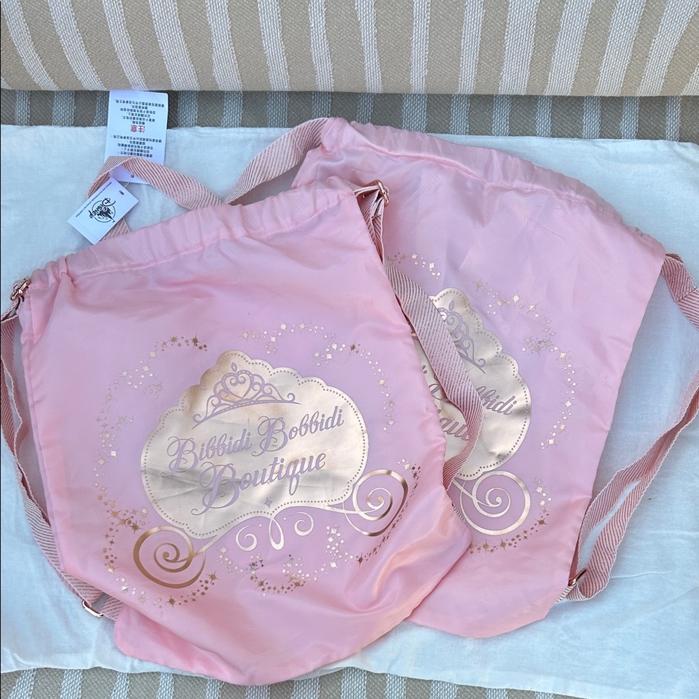 NWT Two Disney Pink Bibbidi Bobbidi Boutique Backpacks